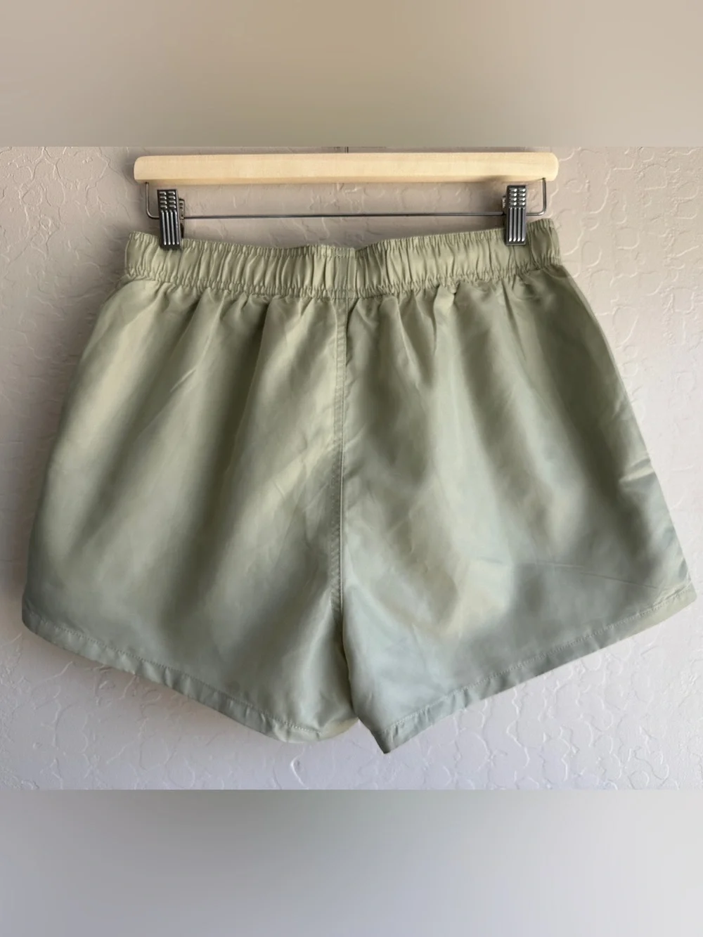 Fear Of God Essentials Men's Light Sage Green Athletic Shorts - Size Small